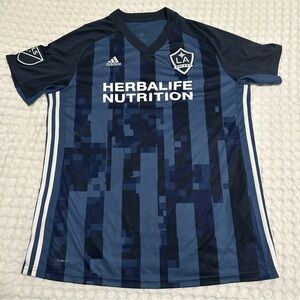 LA Galaxy soccer 2019/20 away adidas blue Jersey YOUTH Xl  excellent condition